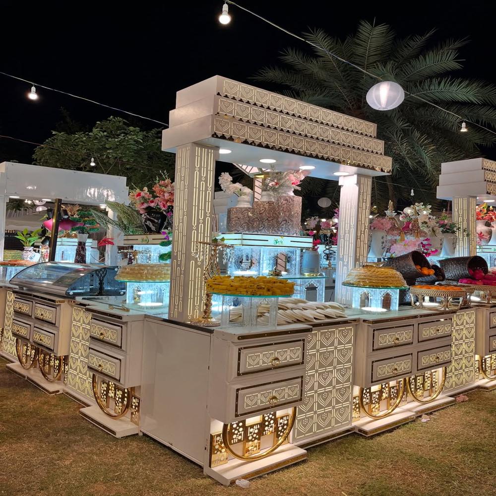 Steel Catering Counter Setup
