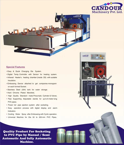 स्वचालित Pvc पाइप सॉकेटिंग मशीन - चंदौर मशीनरी पवत. ल्टड.