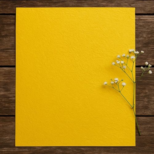 Yellow Greeting Card - Feature: Durable