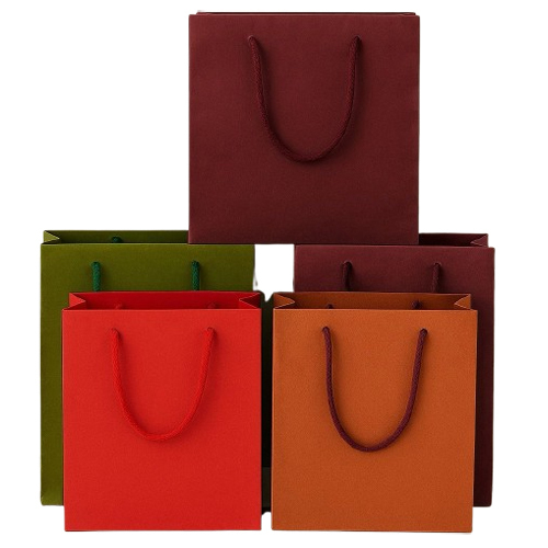 Plain Paper Bags - Color: Multicolor