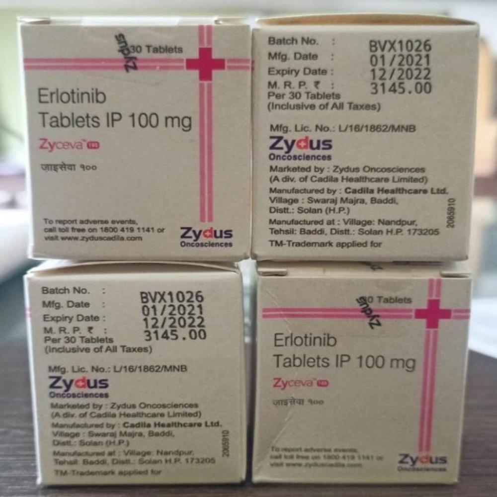 Zyceva Erlotinib 100mg Tablet - Origin: India