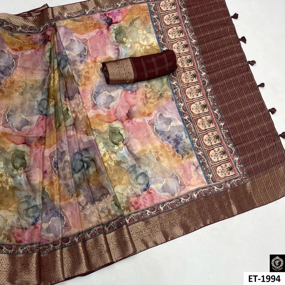 MULTICOLOR OMBRE SAREE