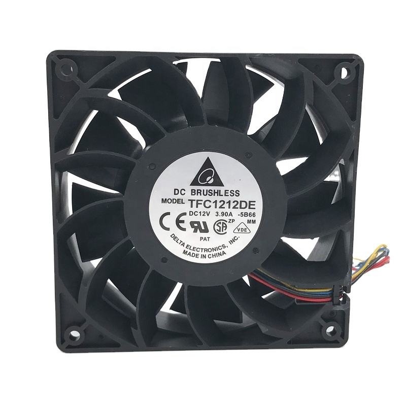 Delta TFC1212DE 12038 120X120X38mm 12V DC 3.90A 46.8W 190CFM 6800RPM PWM Speed Sensor Inverter Case Industrial Cooling Fan