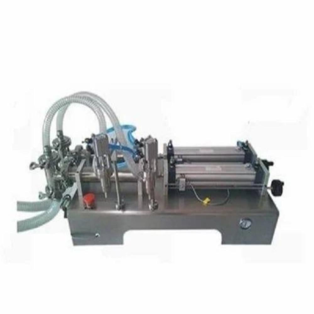 SEMI AUTOMATIC DOUBLE HEAD LIQUID FILLING MACHINE 