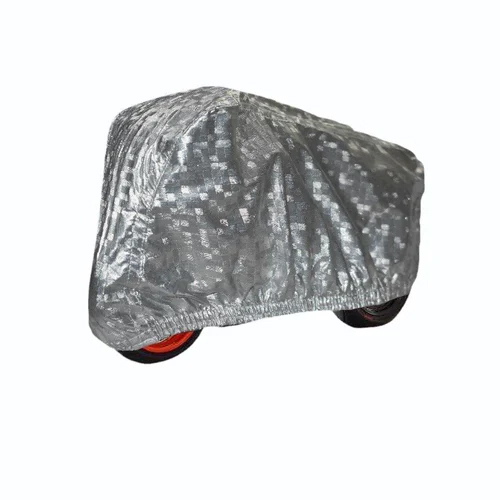 Polco Silver Checks Bike Cover - Feature: Side Mirror Pockets For Good Fit 2. Reinforced Double Stitched With Water Resistant