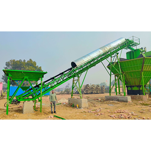 Aggregate Feeding Belt Conveyor System - Material: Mild Steel