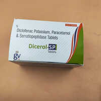 Diclofenac Potassium Paracetamol And Serratiopeptidase Tablets