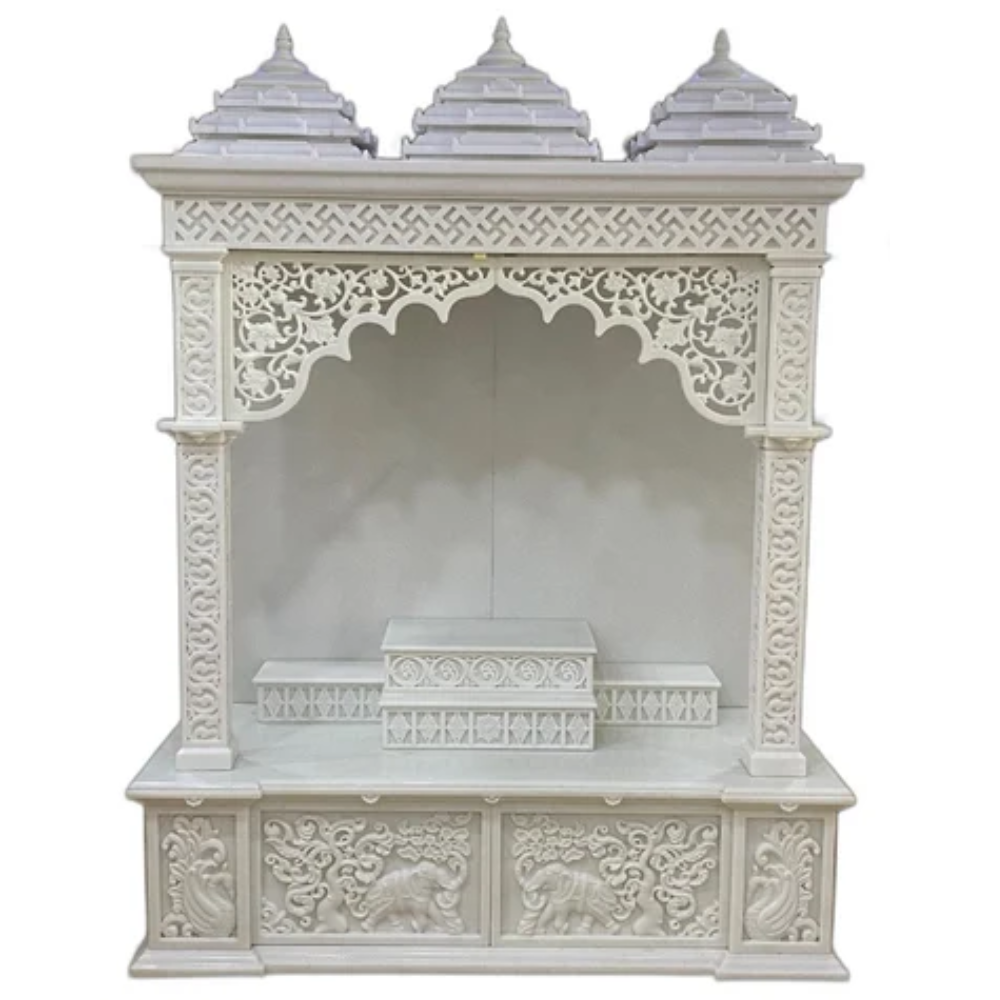 Makrana Pure White Marble Temple