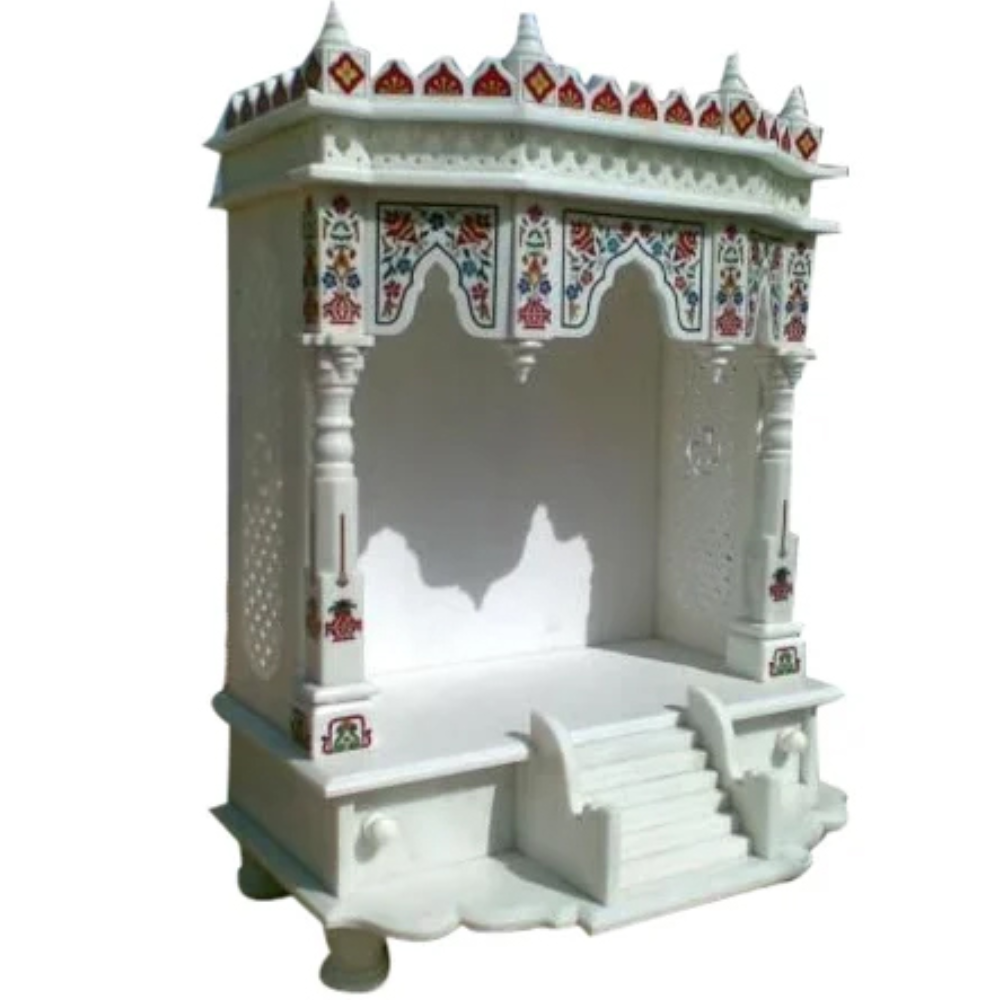 Makrana Pure White Marble Temple
