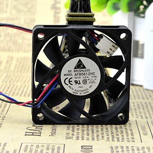 Delta AFB0612HC DC12V 0.21A 6015 60mm 60x60x15mm 3Pin Chassis Cooling Fan