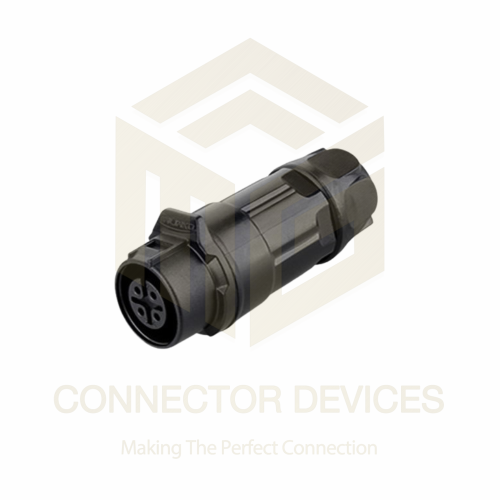 LP-12 Series 125V 5A 4-Pin Female Plug IP67 Inline Waterproof Power Connector