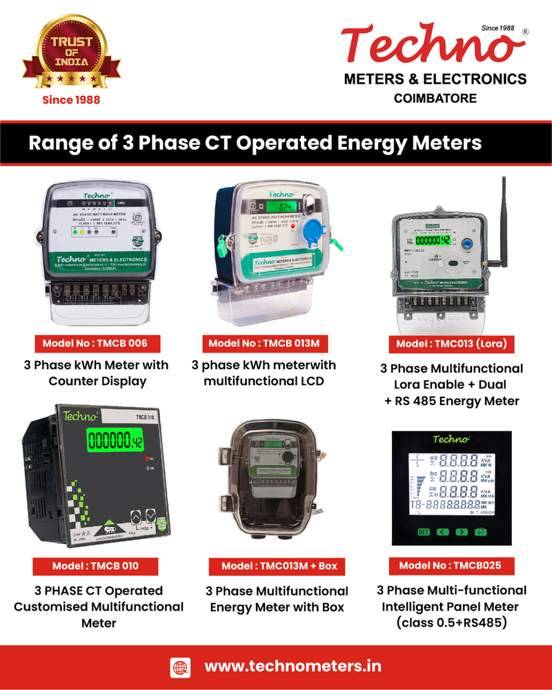 Lcd Based Tp Energy Sub Meter - Accuracy: Class 1