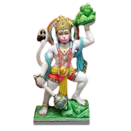 Marble Hanuman Statue - Color: White