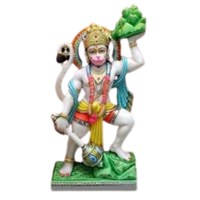 Marble Hanuman Statue - Color: White