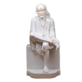 Marble Sai Baba Statue - Color: White