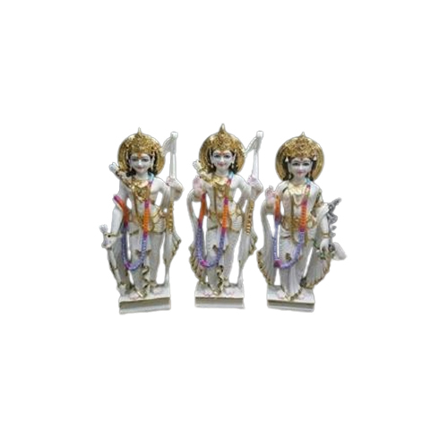 Polished Marble Ram Lakshman Sita Statue