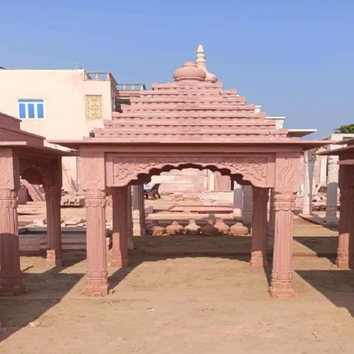 Red Sandstone Temple - Pattern: Traditional