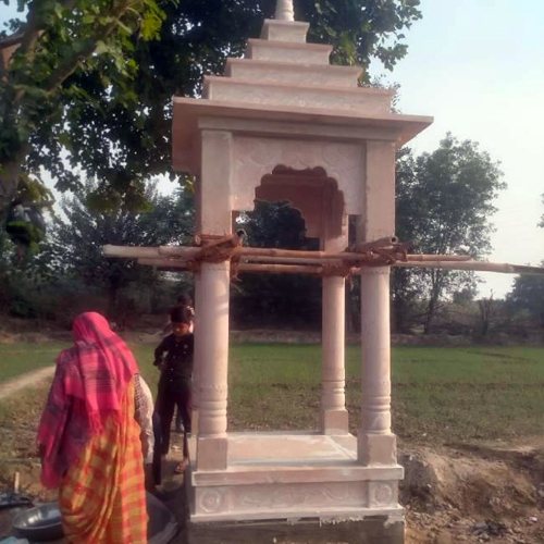 Carved Sandstone Temple - Color: Beige