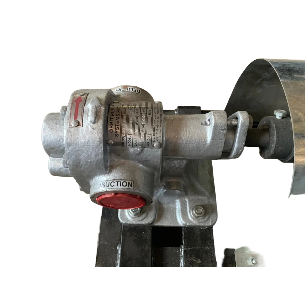 External Gear Pump - Cast Iron, Standard Size, Silver Finish | 50 Hertz Frequency, Electric Horsepower Power Supply, Ideal for Water Applications
