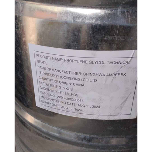 Propylene Glycol Technical Grade - Application: Industrial