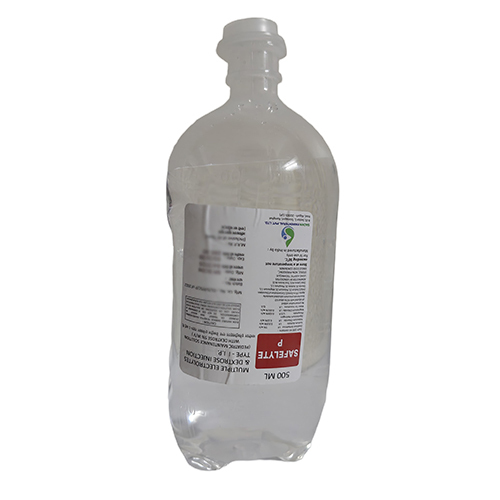IV Fluids Safelyte P 500 ML Multiple Electrolytes And Dextrose injection Type-I IP