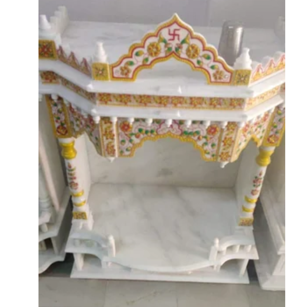 Polished Marble Indoor Temple - Color: White