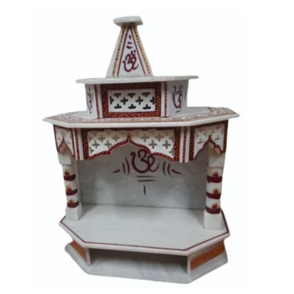Polished Marble Indoor Temple - Color: White