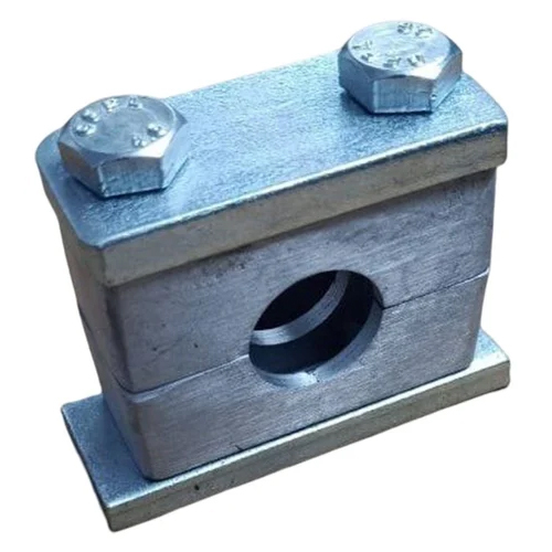 Aluminium Hydraulic Pipe Clamp - Color: Silver