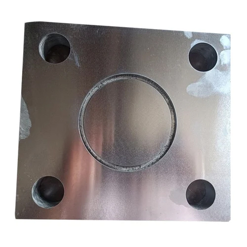 Stainless Steel Square Flange - Color: Silver