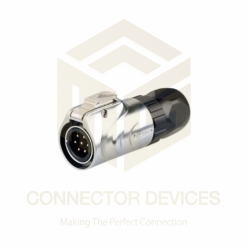 LP12 3A 7Pin Male Plug IP67 Waterproof Power Connector Metal Shell Solder Terminal