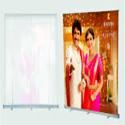 Wide Premium Black Roll Up Display Standee