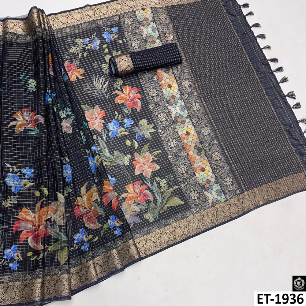 Digital Printed Saree