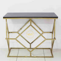 Ss Gold Console Table