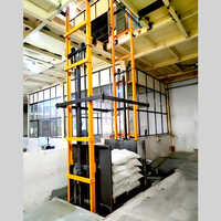 Double Mast Hydraulic Goods Lift - Material: Stainless Steel
