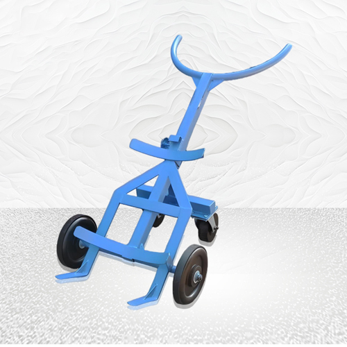 4 Wheel Drum Trolley - Attributes: Strong