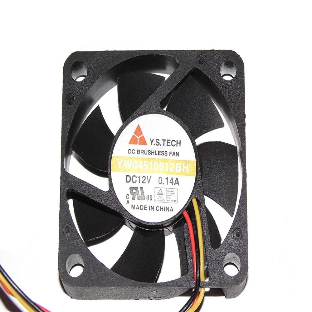 Y.S.TECH 454510mm YW04510012BH 12V 0.14A 3Wire Cooling Fan