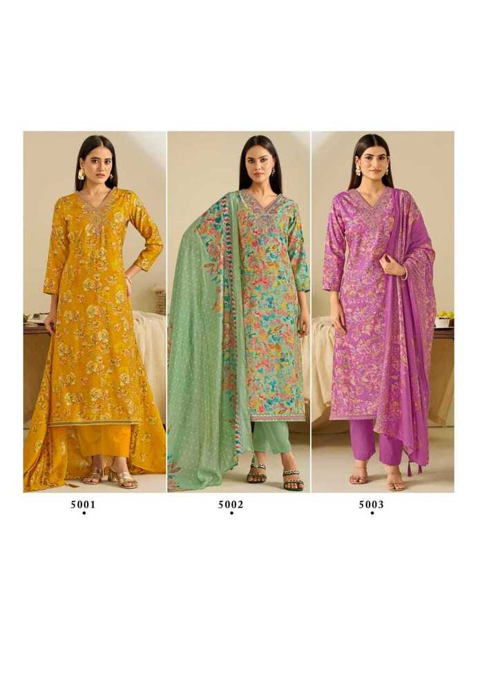 Suryajyoti Kora Vol-5  Dress material
