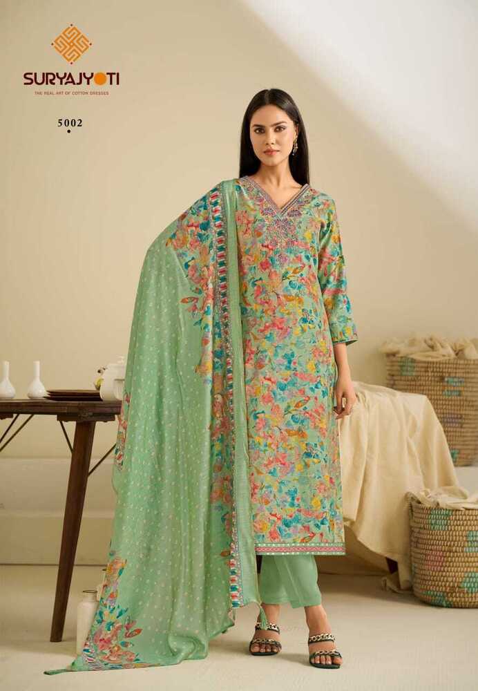 Suryajyoti Kora Vol-5  Dress material