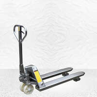 Stainless Steel Pallet Truck - Strong, Manual Powered, Grey Color | New Condition, Industrial Usage, 1-year Warranty