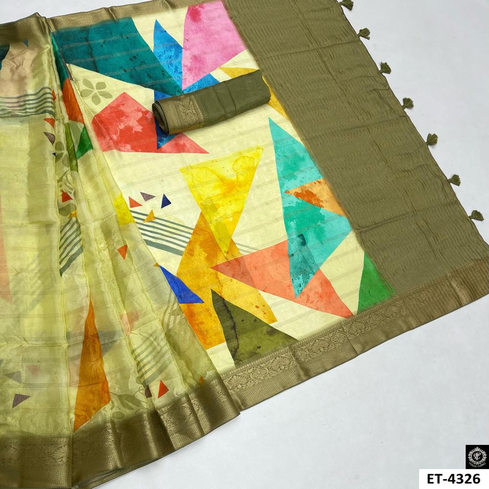 Ethnic Geometric Saree
