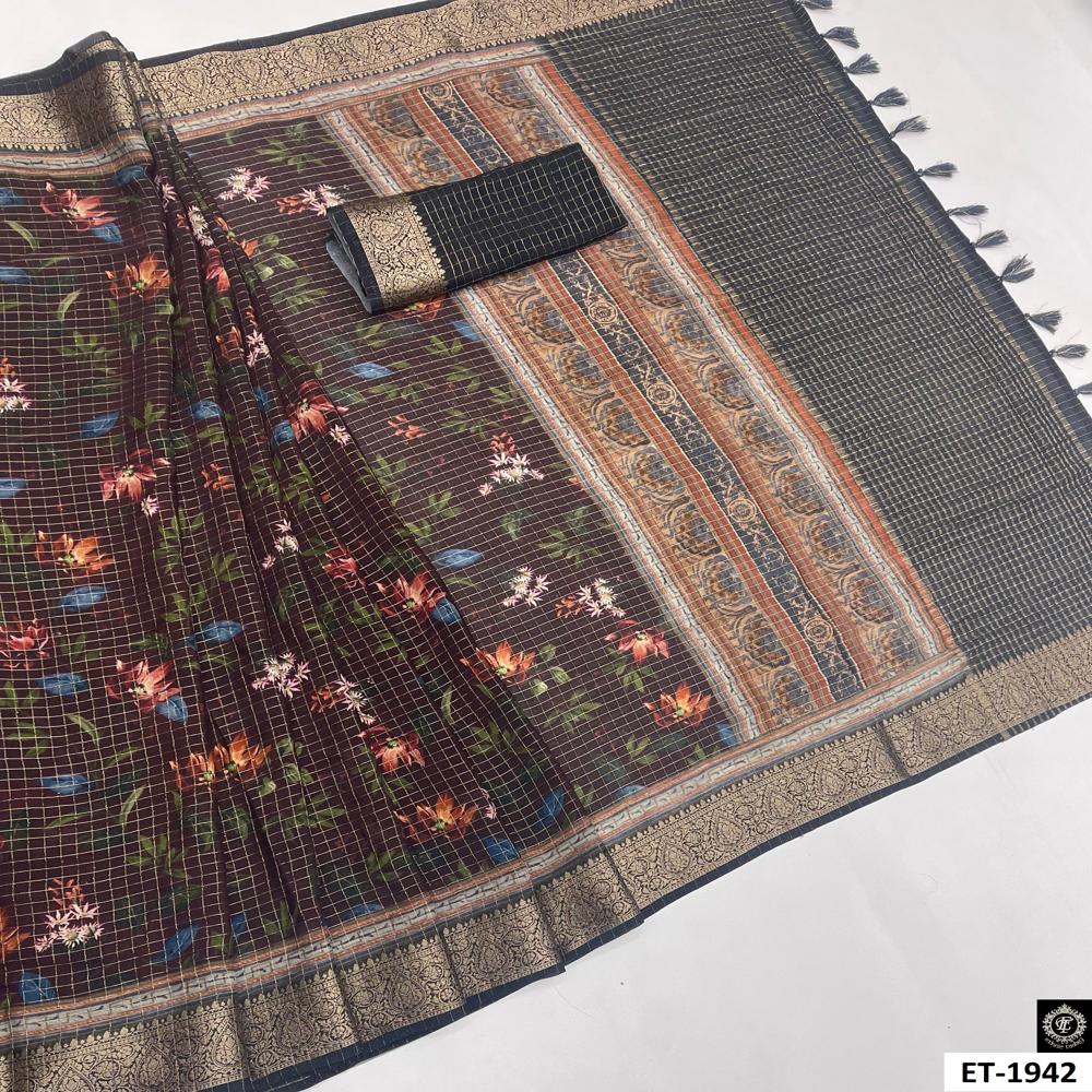 LIGHT WEIGHT FLORAL SAREE