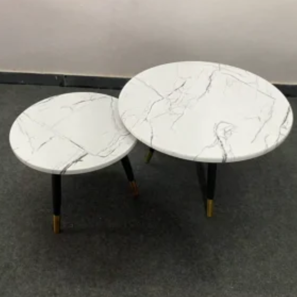 Marble Dual Table - Assembly: No Assembly Required