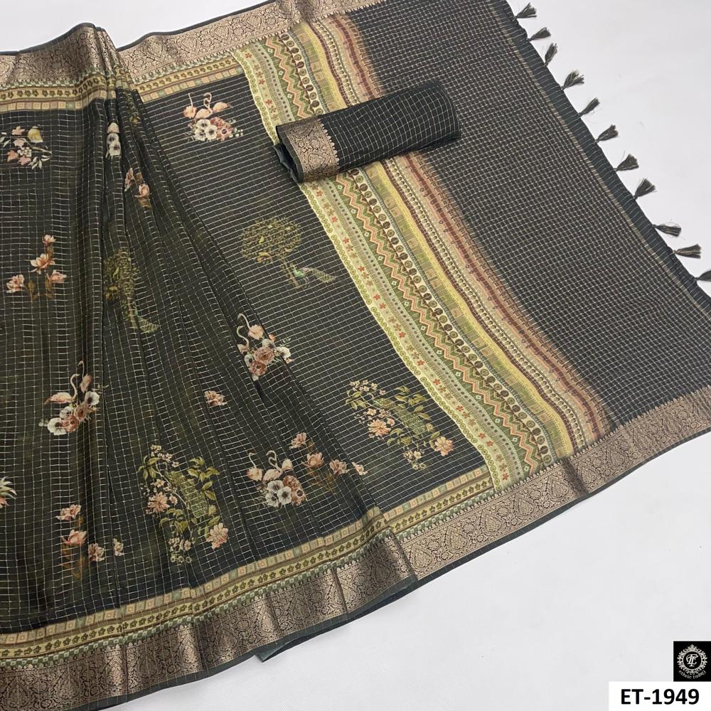 Nature-Themed Printed Saree 
