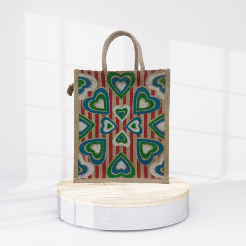 Tiffin bag 12x14x5 Natural Jute Bags