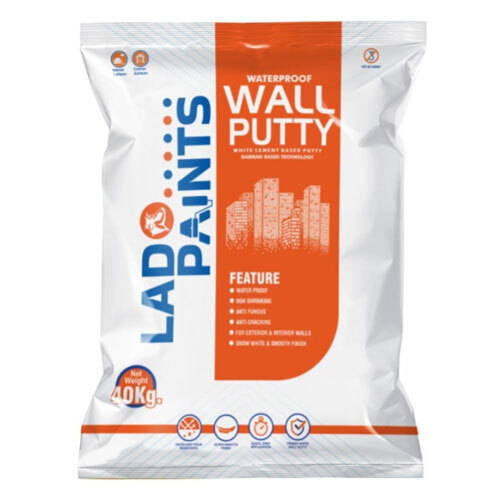 40Kg Waterproof Wall Putty - Color: White