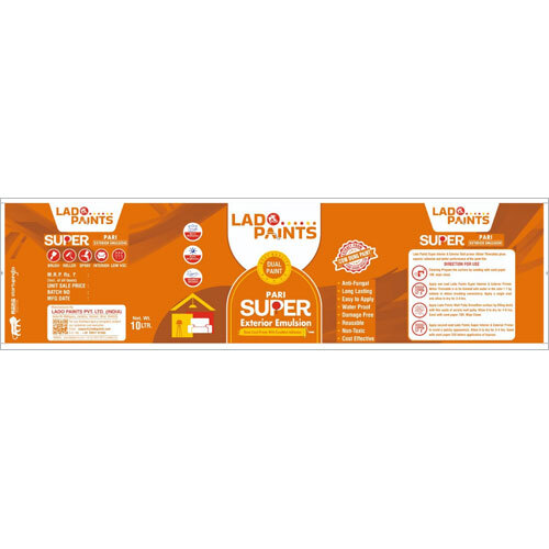 10Ltr Pari Super Exterior Emulsion Paints