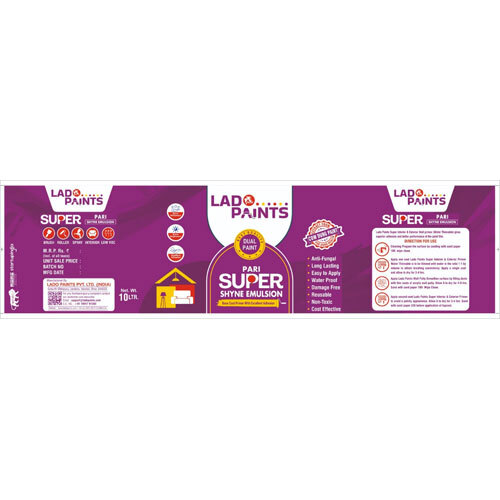 10Ltr Pari Super Shyne Emulsion Paints