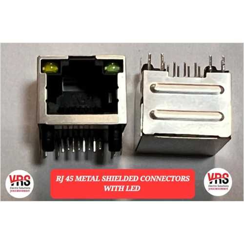 RJ45 Metal Shielded Connectors With LED