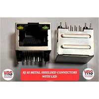 Rj45 Metal Shielded Connectors With Led - Application: Electrical