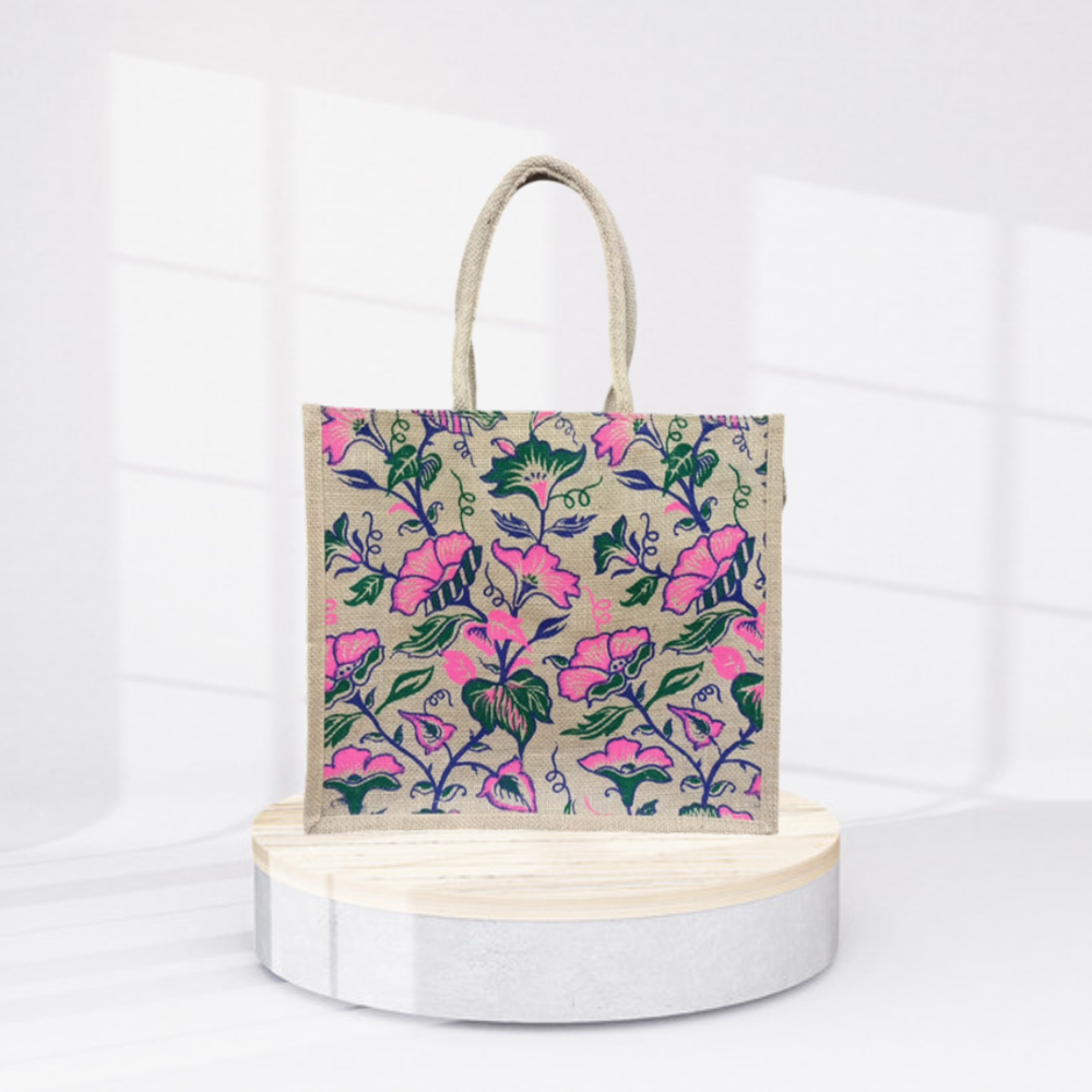 Shopping bag 14x15.5x5 Natural Jute Bags